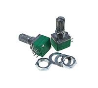 Reland Sun 5 piezas RK097G 5K 10K 20K 50K 100K 500K B5K con un interruptor de audio 6pin eje 15mm amplificador potenciómetro de sellado (5K Ohm)