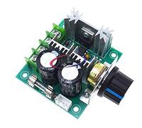 Reland Sun Interruptor controlador de velocidad del motor CC, 12V-40V PWM DC módulo gobernador de motor controlador de velocidad variable 10A