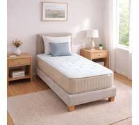 RELAX Colchón 105x200 | Colchones 105 x 200 Muelles Ensacados Doble Cara + Viscogel | Firmeza Alta | Altura 28cm| Transpirable y Viscoelástico con Memoria | Fabricado en España | ELARA Supreme 105x200