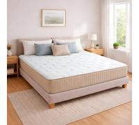RELAX Colchones 200x200 | Colchón 200 x 200 Muelles Ensacados Doble Cara + Viscogel | Firmeza Alta | Altura 28cm| Transpirable y Viscoelástico con Memoria | Fabricado en España | ELARA Supreme 200x200