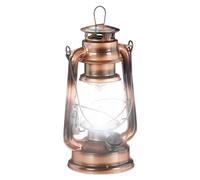 Relaxdays 10 lámparas LED forma farol color cobre cobre,transparente