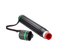 Relaxdays 10 Portaplanos extensibles negro y verde verde,negro
