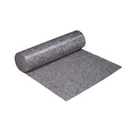 Relaxdays 10 x Fieltros Protectores, Manta Mudanza, Moqueta Pintor, 180g/m² 1x50m = 50m², Antideslizante, Repelente Agua, Gris