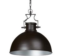 Relaxdays Lámpara de techo industrial marrón mate marrón oscuro,gris