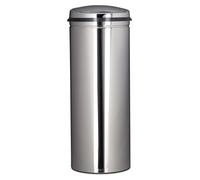 relaxdays 10021223_0: Cubo de basura con sensor, 50 litros, color plateado