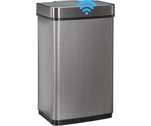 relaxdays 10024950_0: Cubo de basura con sensor, 60 litros, color gris