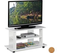 Relaxdays 10025958_49, 15 kg, Panel de fibra de madera, Nylon, Papel, Blanco