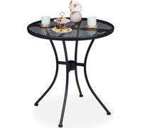 Relaxdays 10036727, color , acero, forma redonda, 4 patas, 700 mm, 720 mm