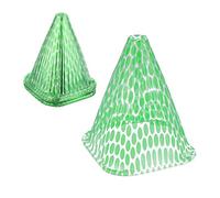 Relaxdays 144 Sombreros para Plantas, contra Caracoles y Heladas, Campanas Protectoras, 22 x 19 x 19 cm, PVC, Verde