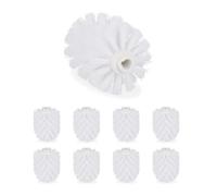 Relaxdays 18 cepillos recambio escobilla WC blanco blanco
