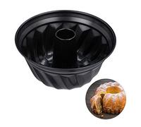 Relaxdays 2 moldes savarin para bizochos altos negro