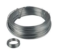 Relaxdays 2 rollos de alambre de acero de 1 mm plata
