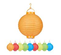 Relaxdays 20 farolillos LED multicolor amarillo,verde,naranja