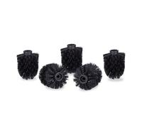 Relaxdays 20 recambios escobilla 9,5 mm, ø 7 cm negro