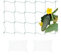 Relaxdays 3 redes plantas trepadoras 180 x 500 cm verde