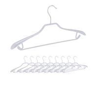 Relaxdays 30 perchas para ropa antideslizantes plata,gris