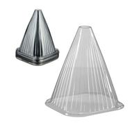 Relaxdays 32 sombreros para plantas en color gris gris
