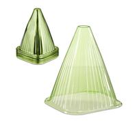 Relaxdays 32 sombreros para plantas verde oscuro verde