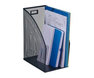 Relaxdays 3x soporte vertical Mesh para DIN A4 antracita