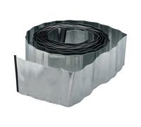 Relaxdays 4 bordes para césped de 10 m de metal plata