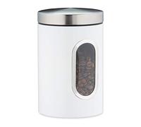 Recipiente tarro hermético contenedor decorativo 1,4 L color blanco tapa firme
