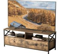 Relaxdays Mueble TV con cajones marrón,negro