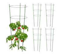 Relaxdays 5 Jaulas plantas exterior interior 76 cm verde