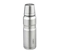 Relaxdays Termo para café de 500 ml con vaso negro,plata