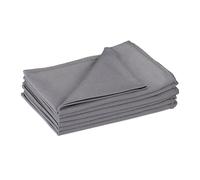 Relaxdays 6 Bayetas de Microfibra, 40x60 cm, Paños Absorbentes Multiusos, Lavables, Cocina, Baño, Coche, Gris