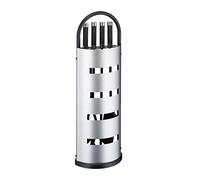 Relaxdays Accesorios para chimenea 5 piezas negro,plata