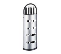 Relaxdays Accesorios para chimenea 5 piezas negro,plata