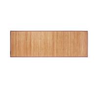 Relaxdays Alfombra de bambú 80x45 cm para baño marrón,marrón claro