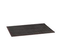 Relaxdays - Alfombra de baño Hecho de bambú, Antideslizante, 80 x 50 cm, Color Negro