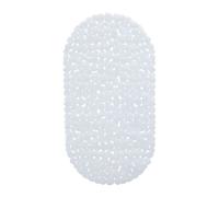 Relaxdays Alfombrilla antideslizante para bañera blanco