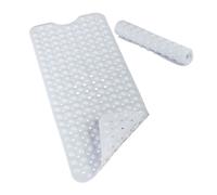 Relaxdays Alfombrilla bañera antideslizante blanco