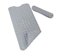Relaxdays Alfombrilla bañera antideslizante gris
