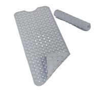Relaxdays Alfombrilla Bañera Extra Larga, Antideslizante, Lavable, Esterilla Baño, PVC, 1 Ud., 97 x 39 cm, Colores