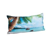 Relaxdays Almohada Bañera, Cojín Baño Ventosas, Reposacabezas Viaje, Playa, Poliéster, 1 Ud, 10 x 37 x 17 cm, Multicolor