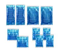 Relaxdays almohadillas frío/calor, set de 30, azules | Apto para microondas, compresas refrigerantes de gel, bolsas refrigerantes