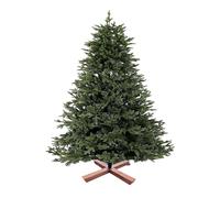 Relaxdays Árbol Navidad Artificial Realista 120 cm Agujas Inyectadas PVC Soporte Madera Bolsa Almacenamiento Verde
