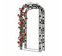 Relaxdays Arco de rosas con parra negro