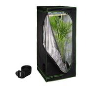 Relaxdays Armario cultivo interior verde,negro