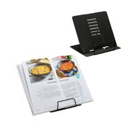 Relaxdays Atril libros ajustable set de 2 negro