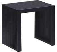 Relaxdays Banco de bambú Moderno para Cocina, recibidor, baño y Dormitorio, 43x45x33 cm, Negro