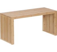 Relaxdays Banco de bambú Moderno para Cocina, recibidor, baño y Dormitorio, 43x90x33 cm, Natural, XL