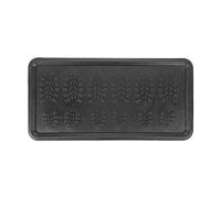 Relaxdays Bandeja de Goma para Zapatos Mojados, Borde Elevado, 80 x 40 cm, Antideslizante, Alfombrilla Calzado, Negro
