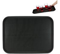 Relaxdays, bandeja de servicio, superficie antideslizante, bandeja cuadrada para camareros, ideal para bebidas y hostelería, dimensiones: 56 x 41 cm, color