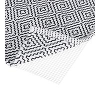 Relaxdays Base Antideslizante Alfombras, Malla, Rejilla, Red, Recibidor, Baño, Salón, PVC, 1 Ud., 100 x 120 cm, Crema