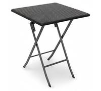Relaxdays BASTIAN, , plástico, acero, forma cuadrada, 4 patas, patas en forma de X, 615 mm