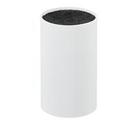 Relaxdays Bloque redondo para guardar cuchillos blanco,negro